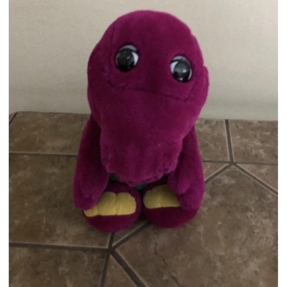 Barney The Purple Dinosaur Plush Dakin Open Mouth 1992 Vintage Sitting So Cute‎